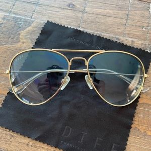Diff Tate Aviator Sunglasses